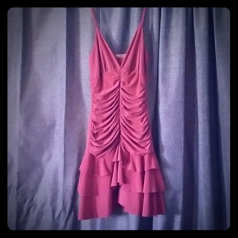 Sassy pink cocktail dress